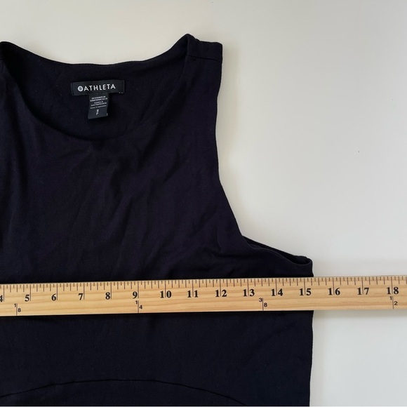 Athleta Women's Black Santorini Thera Dress Sleeveless Size Small - Picture 8 of 10